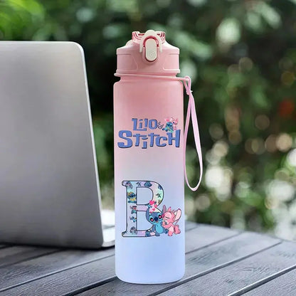 Bouteille d'Eau Stitch 750ML (Lettre A-Z)