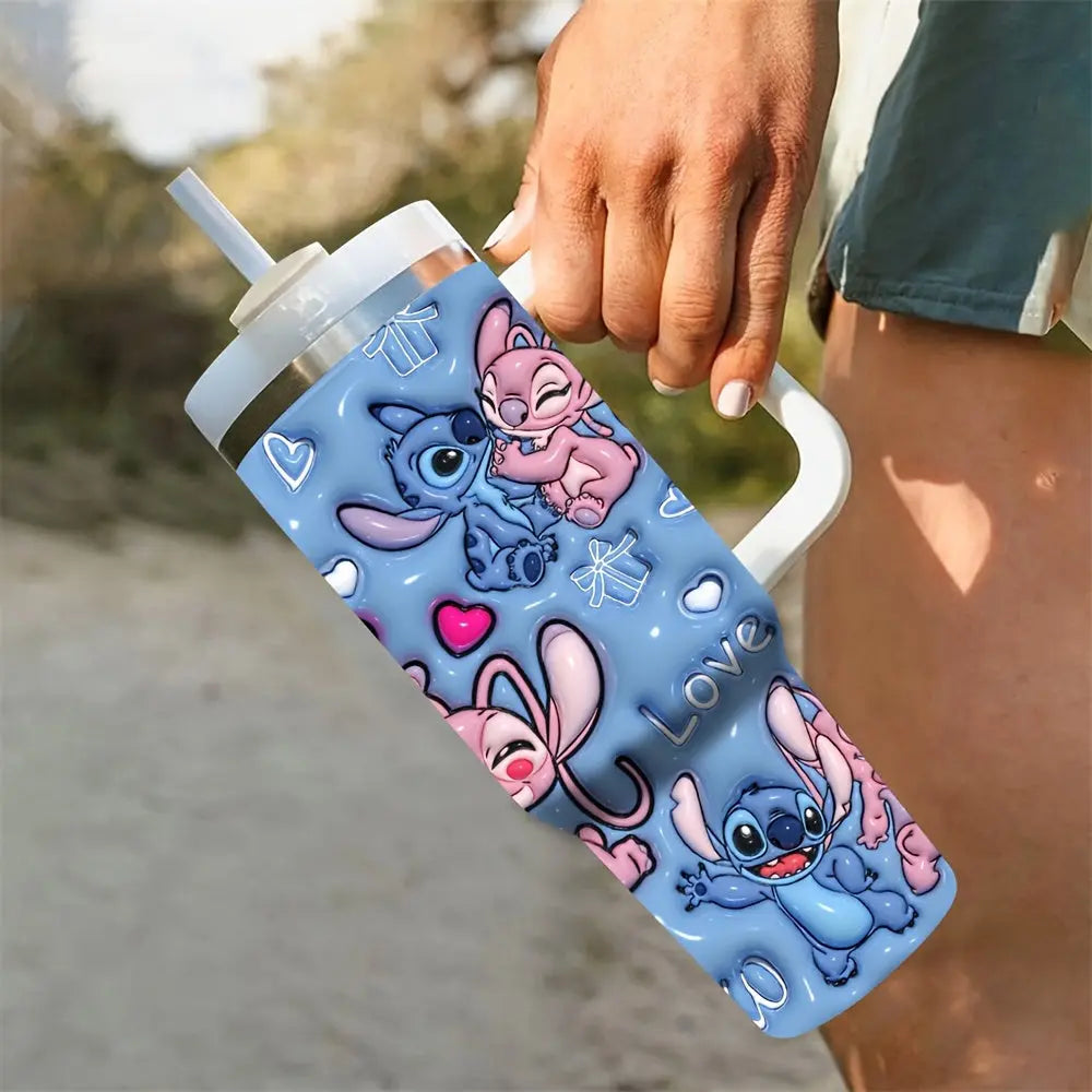 Gourde d'Eau Stitch et Angel 40oz (Disney)