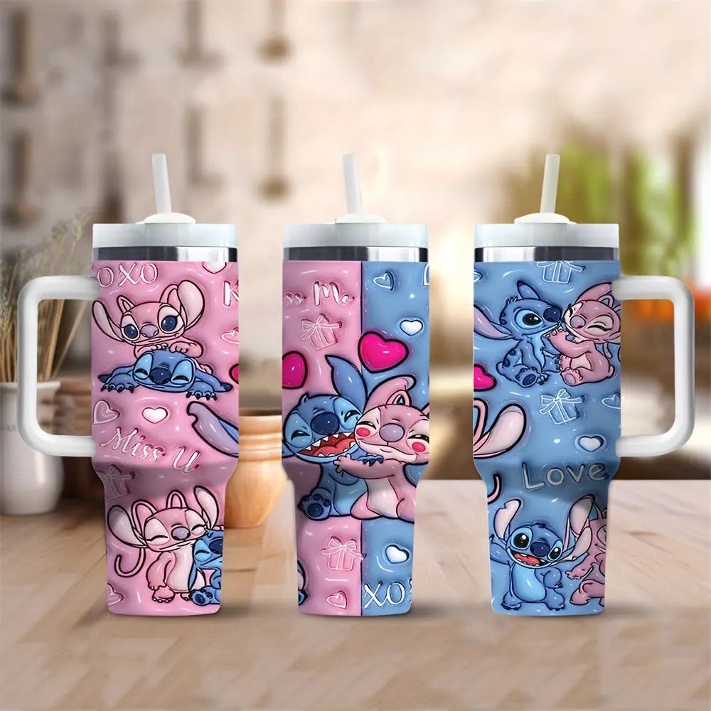 Gourde d'Eau Stitch et Angel 40oz (Disney)