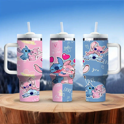Gourde d'Eau Stitch et Angel 40oz (Disney)