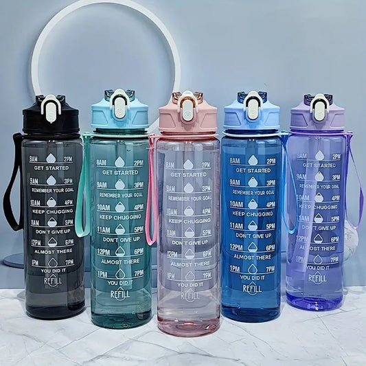 Gourde d'Eau de motivation 750ML
