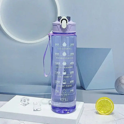 Gourde d'Eau de motivation 750ML