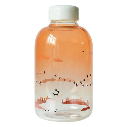 Gourde d'Eau en Verre Borosilicate avec Manchon 600ml