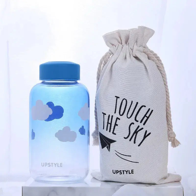 Gourde d'Eau en Verre Borosilicate avec Manchon 600ml