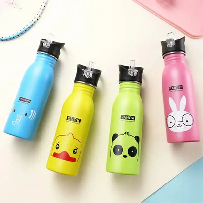 Bouteille Isotherme Inox à Motif Kawaii
