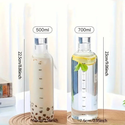 Gourde graduée heure 500ml (Noire)