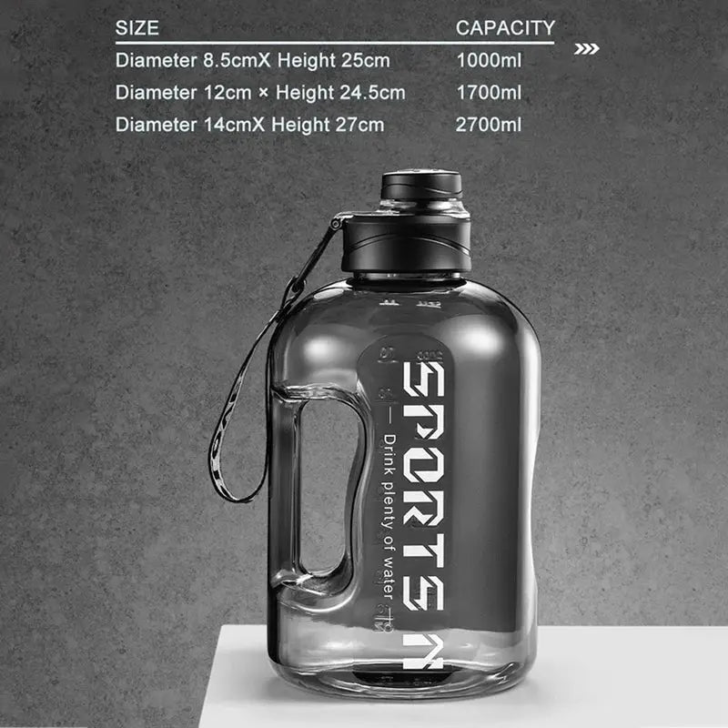 Gourde Sport Grand Capacité 1.7L/2.7L