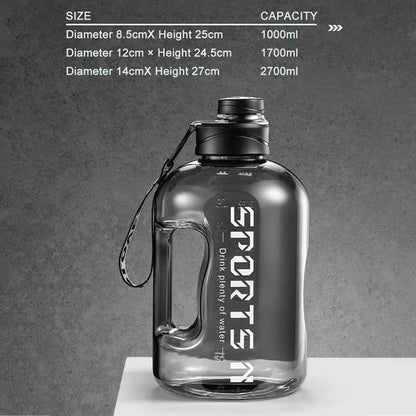 Gourde Sport Grand Capacité 1.7L/2.7L