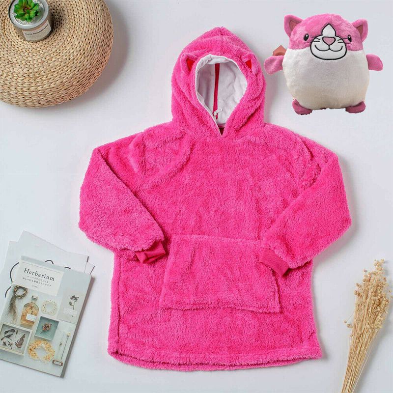 Sweat Plaid Enfant Animal Rose