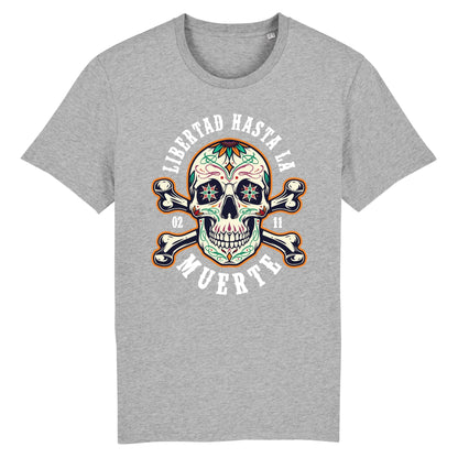 T shirt tete de mort mexicaine Libertad Muerte