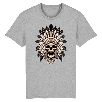 T shirt tête de mort indienne