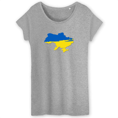 T shirt Femme Ukraine carte