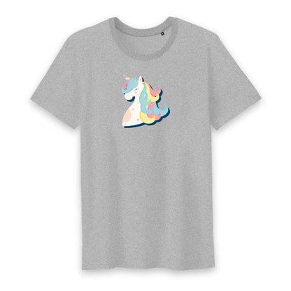 T shirt homme col rond Licorne magique