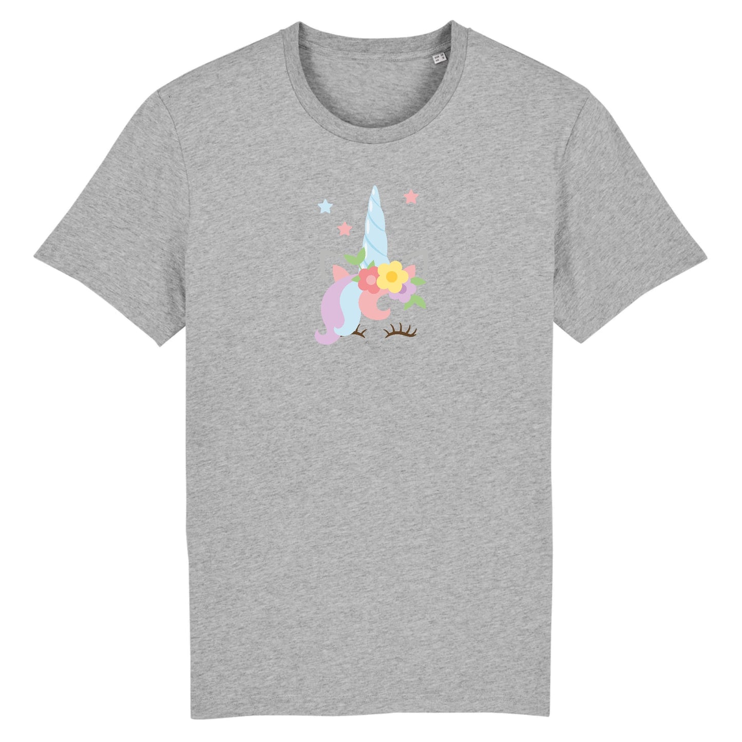 T shirt Unisex Licorne avec fleurs