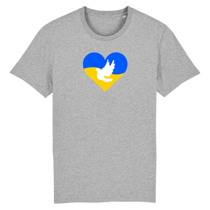 T shirt Ukraine Coeur Colombe