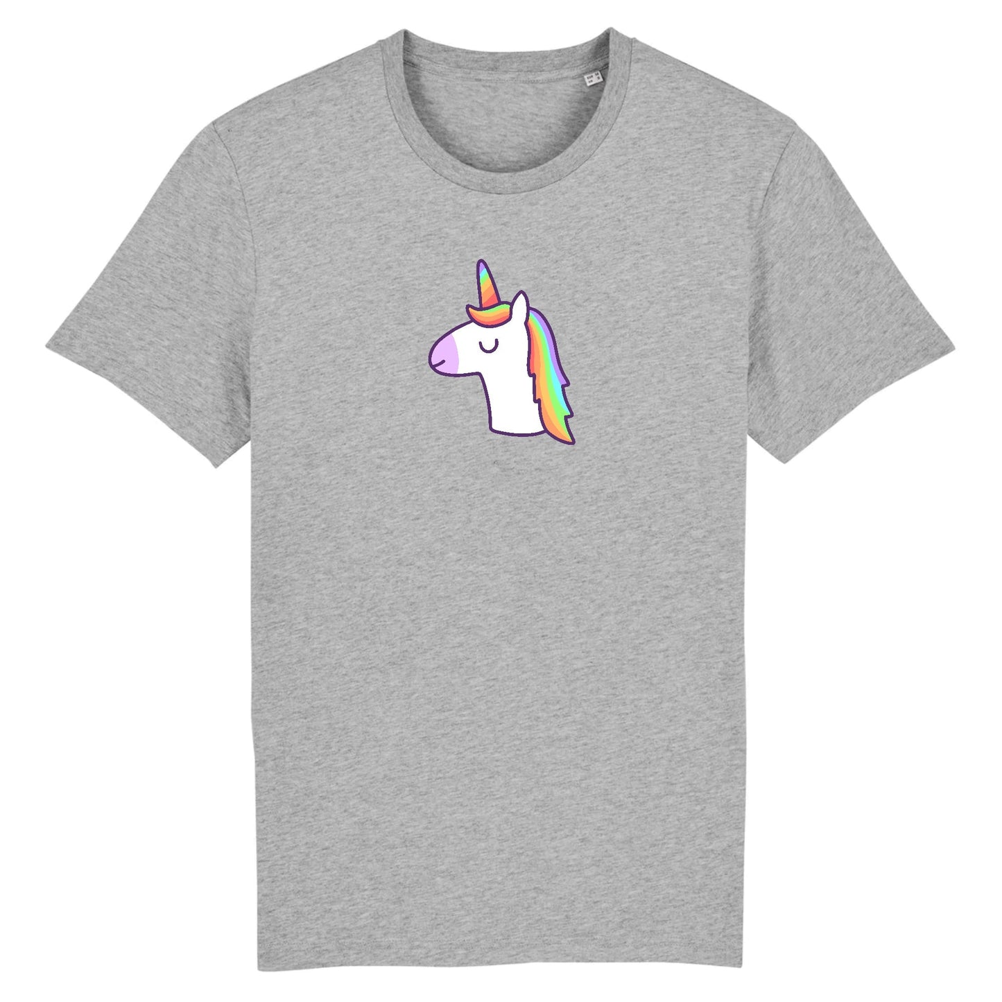 T shirt Unisex Licorne avec les yeux fermés