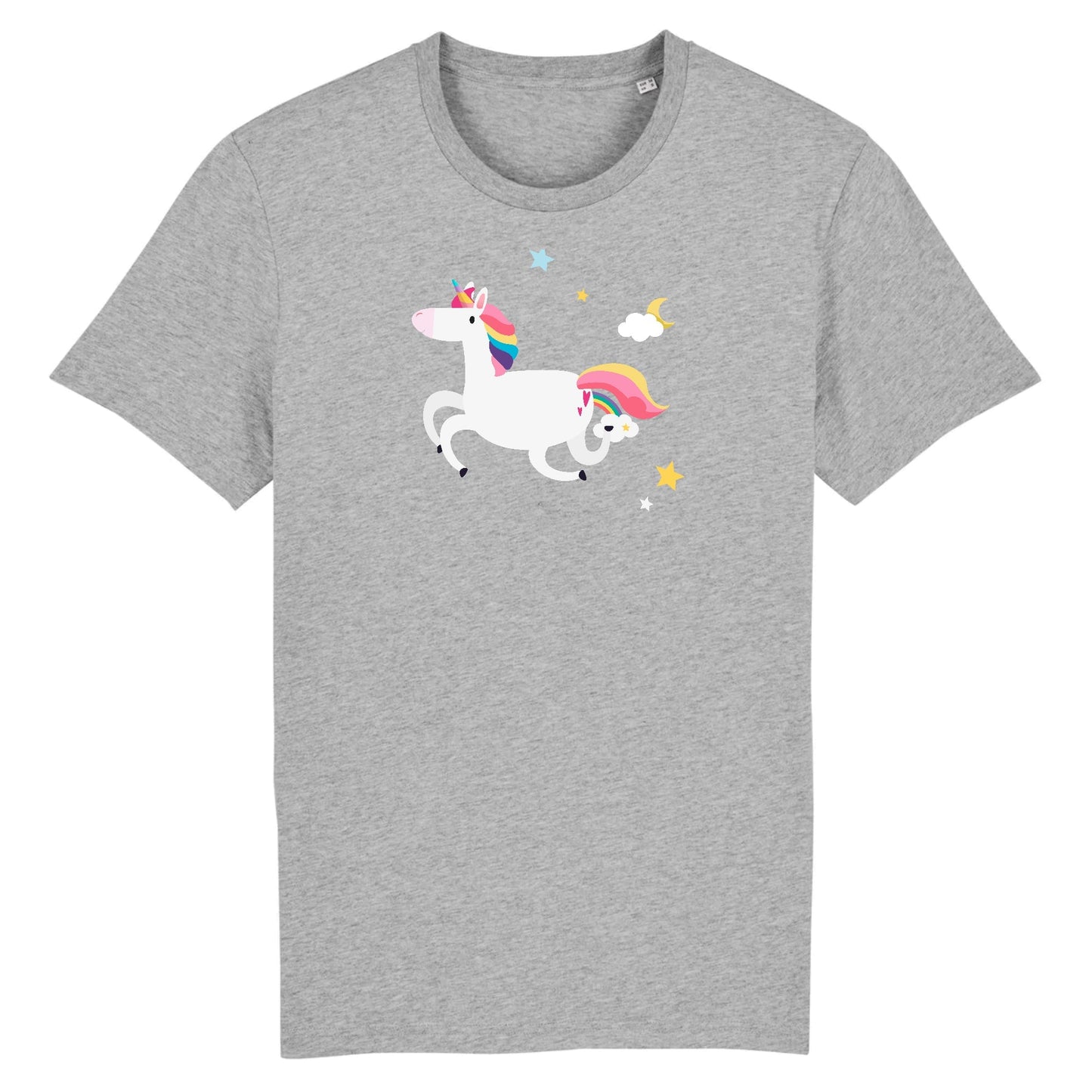 T shirt Unisex Licorne et étoiles