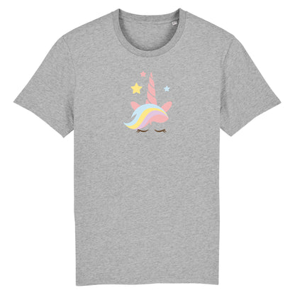 T shirt Unisex Licorne avec corne rose