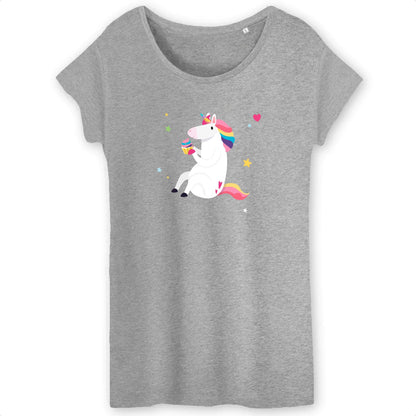 T shirt Femme Licorne avec cupcake
