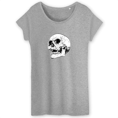 T shirt Femme Tête de Mort peur