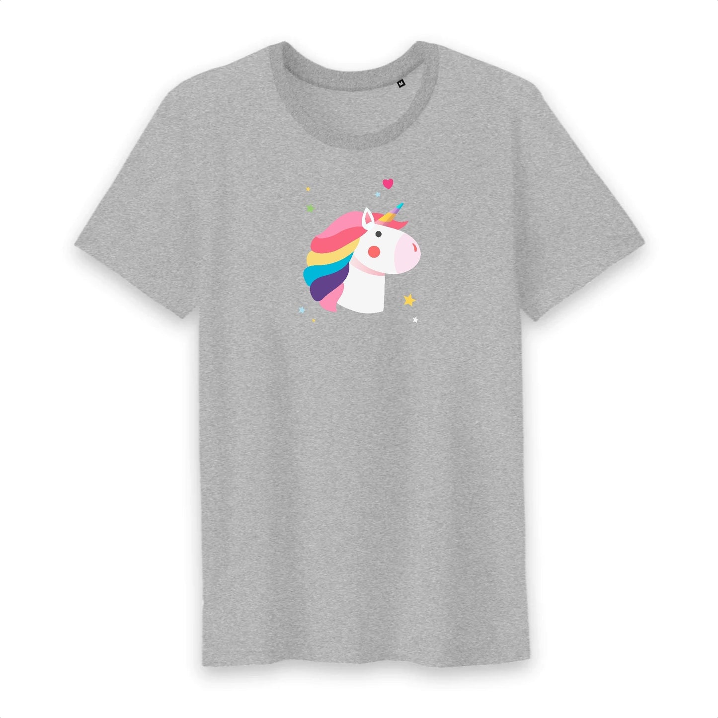 T shirt homme col rond Tête de licorne