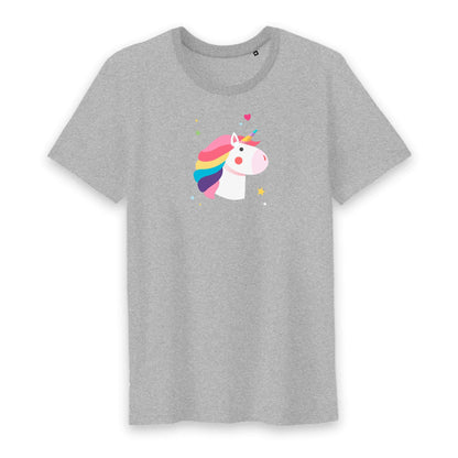 T shirt homme col rond Tête de licorne