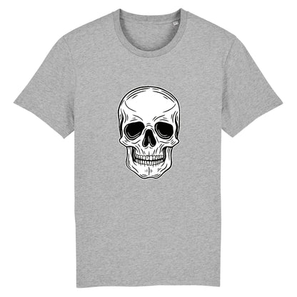 T shirt Unisex Tête de Mort Blanche