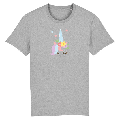 T shirt Licorne avec fleurs