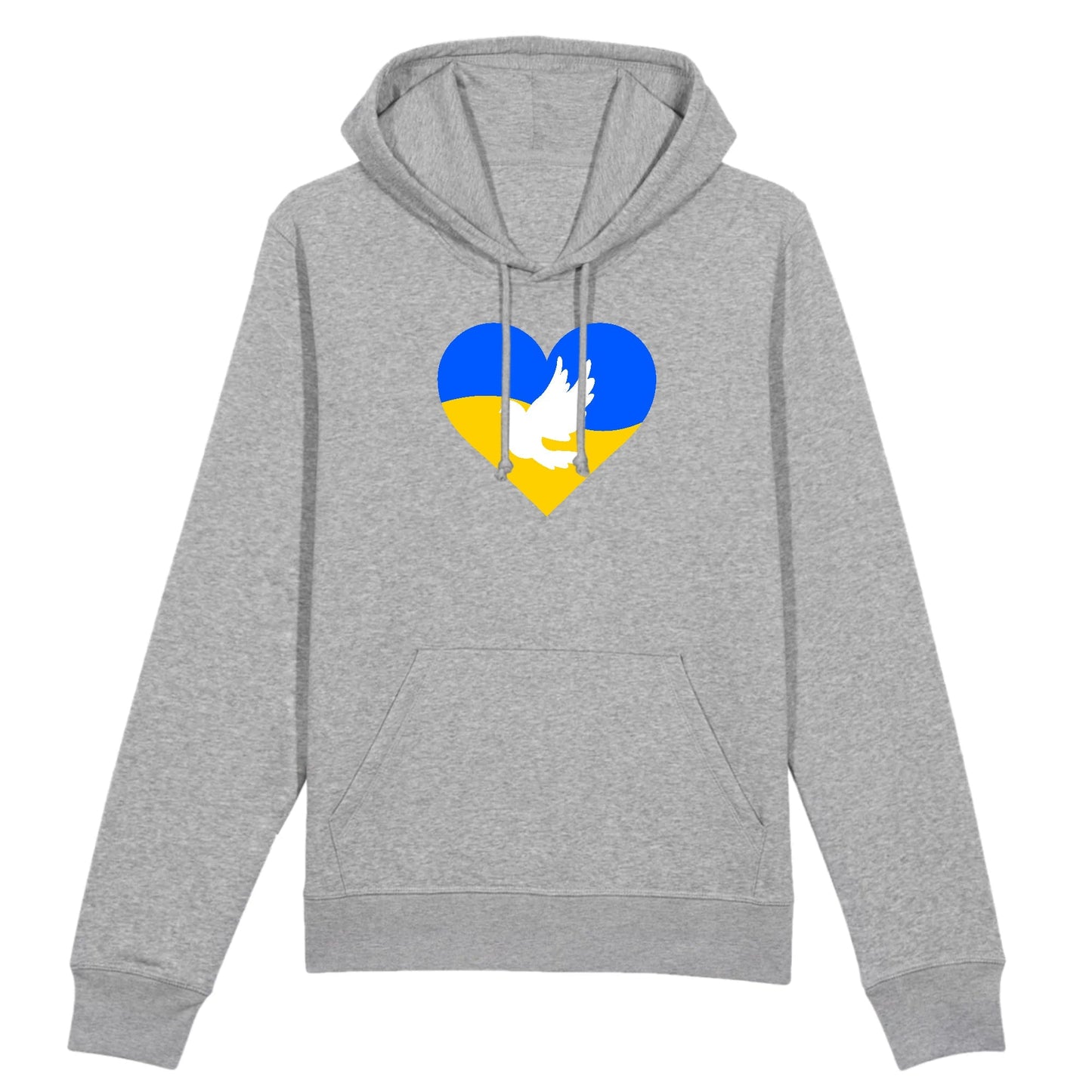 Sweat à capuche Ukraine Coeur Colombe