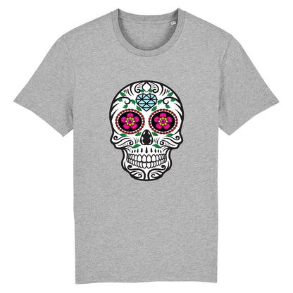 T shirt tete de mort mexicaine diamant