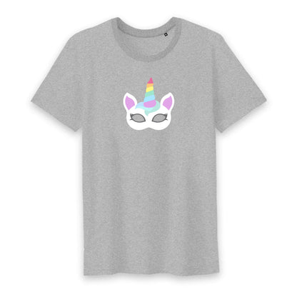 T shirt homme col rond Licorne masque