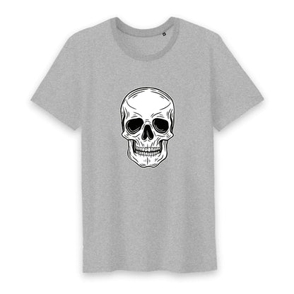 T shirt homme col rond Tête de Mort Blanche