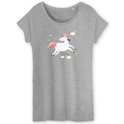 T shirt Femme Licorne sur les Nuages