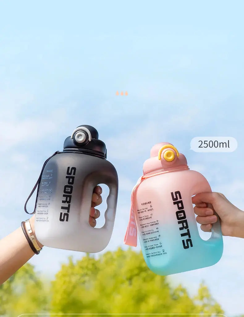 Grosse Gourde avec paille intégrée 2500ml
