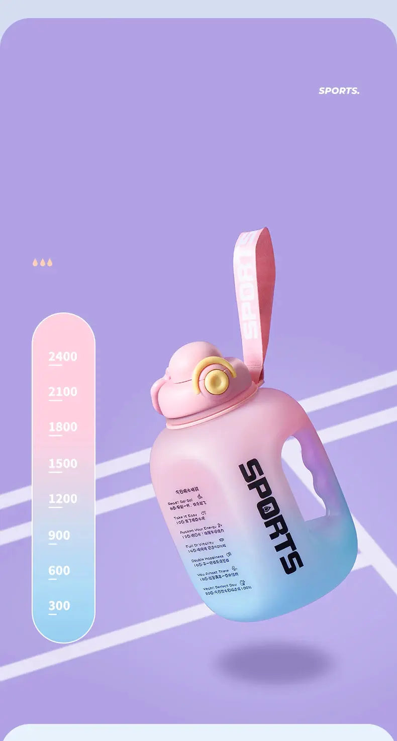 Grosse Gourde avec paille intégrée 2500ml