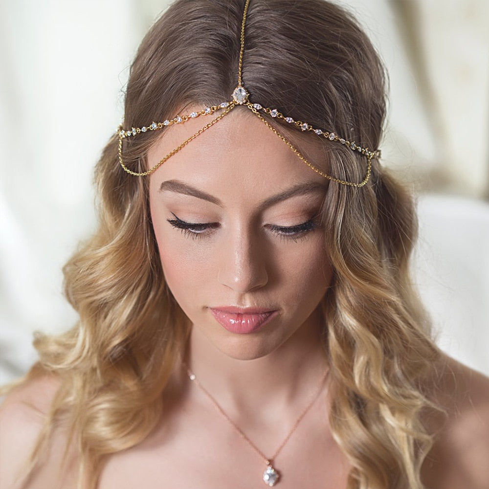 Front Bijoux de Tête Mariage
