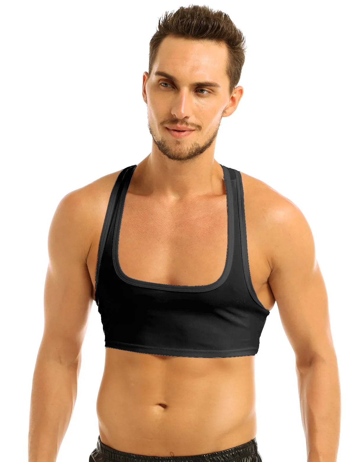 Crop top homme sport