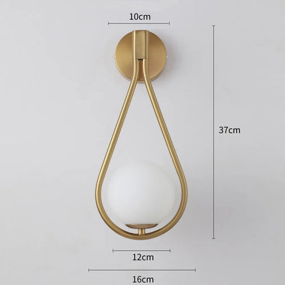 Lampe de chevet Murale goutte d'eau Design