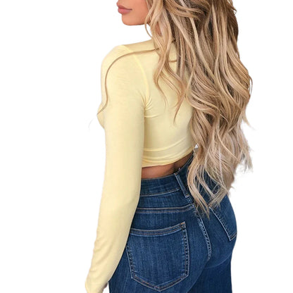 Crop top col v