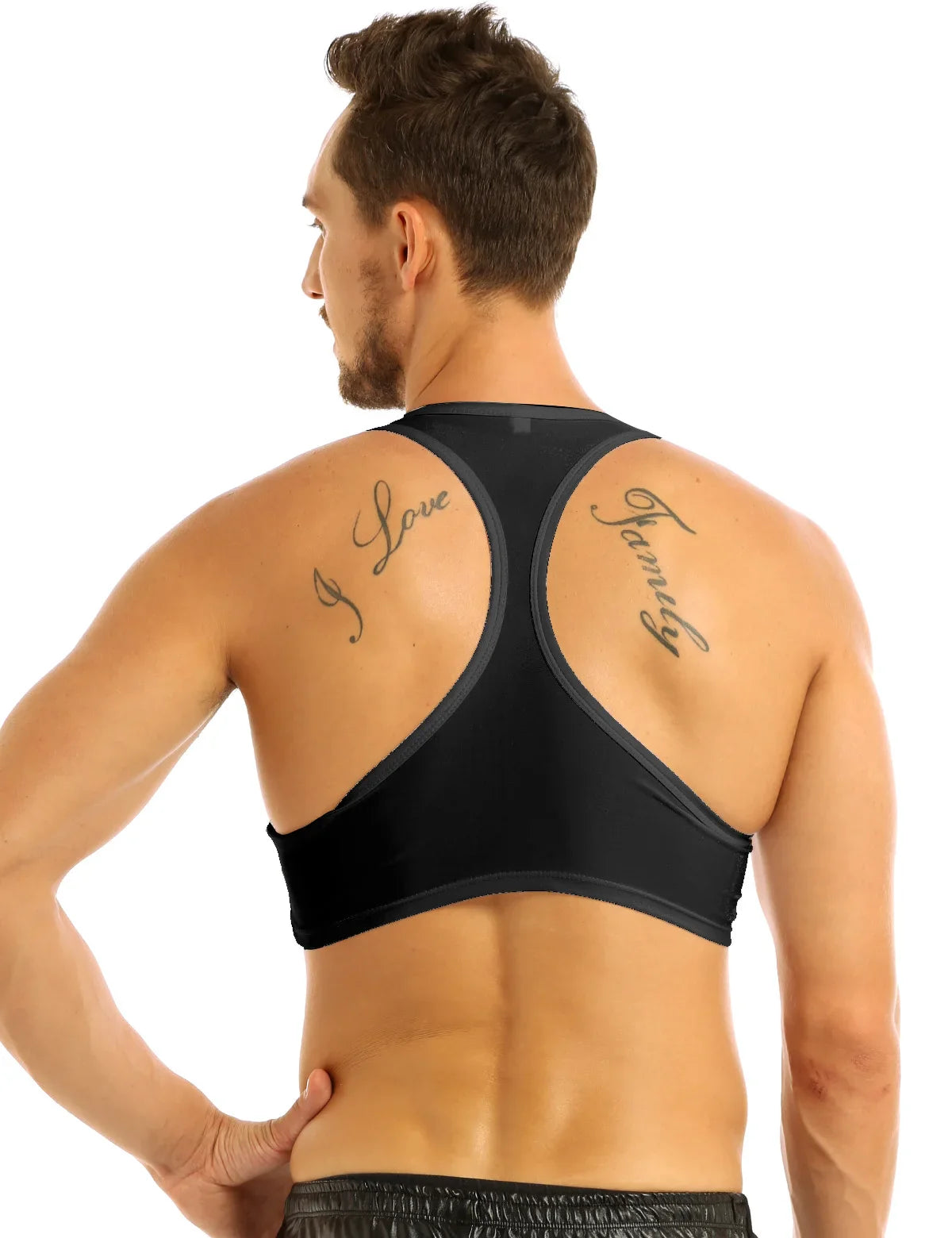 Crop top homme sport