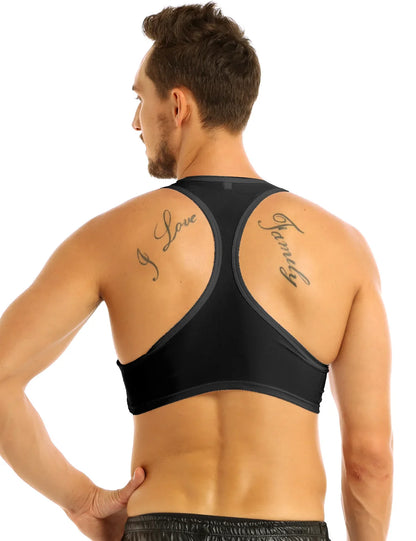 Crop top homme sport