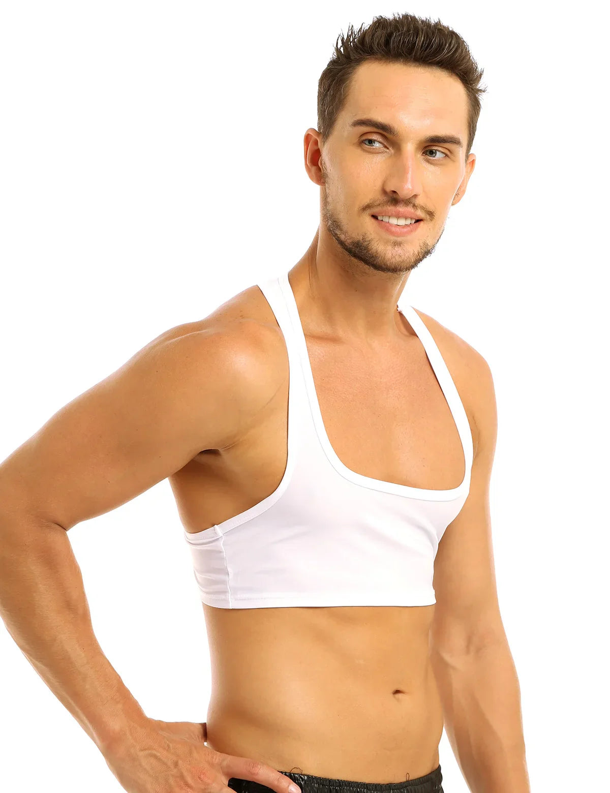 Crop top homme sport