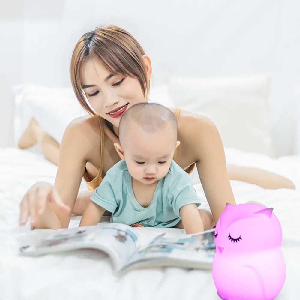 Lampe de Chevet LED Rechargeable pour Enfants Formes Animales