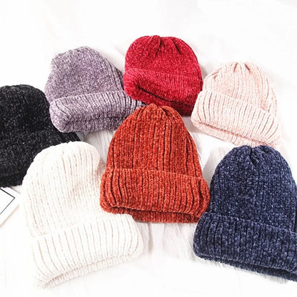 Bonnet Femme en velours côtelé doux - VelvyWarm