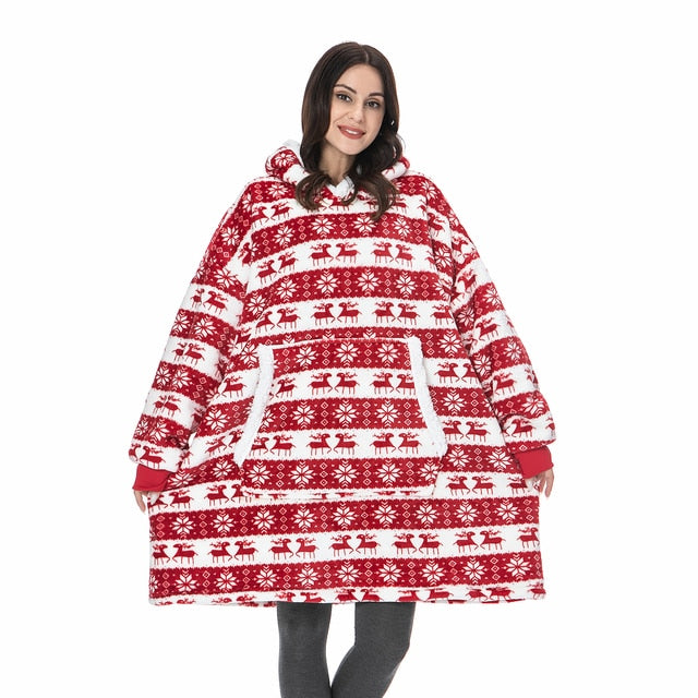 Sweat Plaid Cerf de Noël