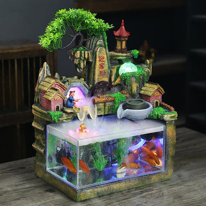 Fontaine Resine Aquarium