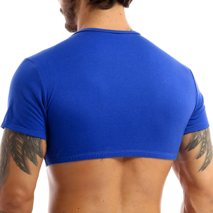 Crop top homme sport