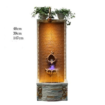 Mur d'Eau Fontaine d'Intérieur