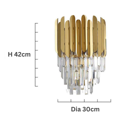 Applique Murale Élégante en Acier Inoxydable et Verre – Lampe Moderne pour Votre Intérieur