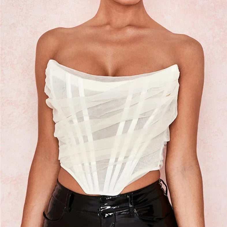 Crop tops women bustier